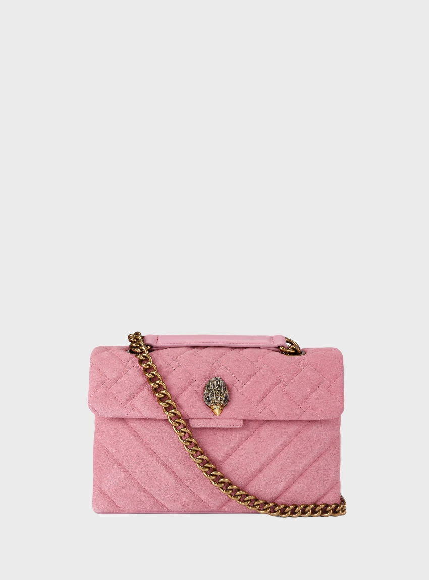 Kurt Geiger Leather Kensington Suede Bag - Pink