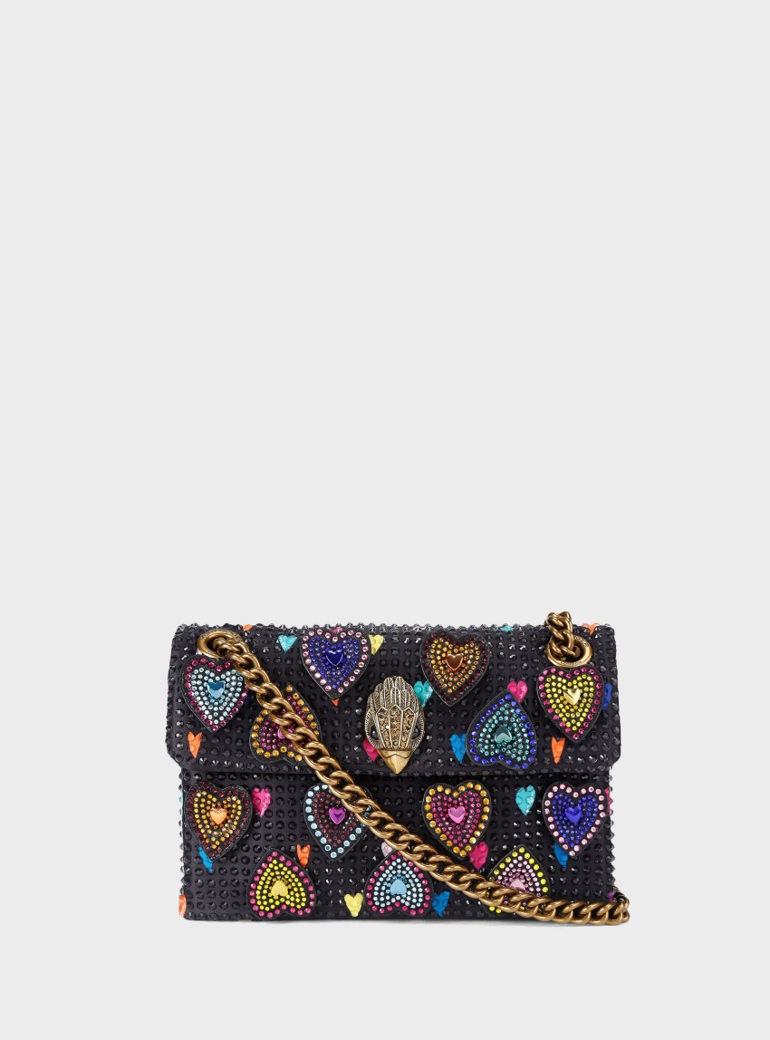 Kurt Geiger Mini Fabric Kensington Bag - Black