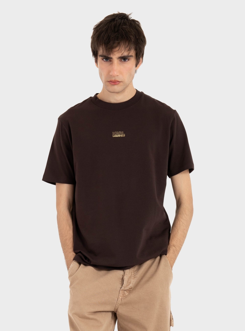 Karl Lagerfeld 3D Logo T-Shirt - Dark Brown