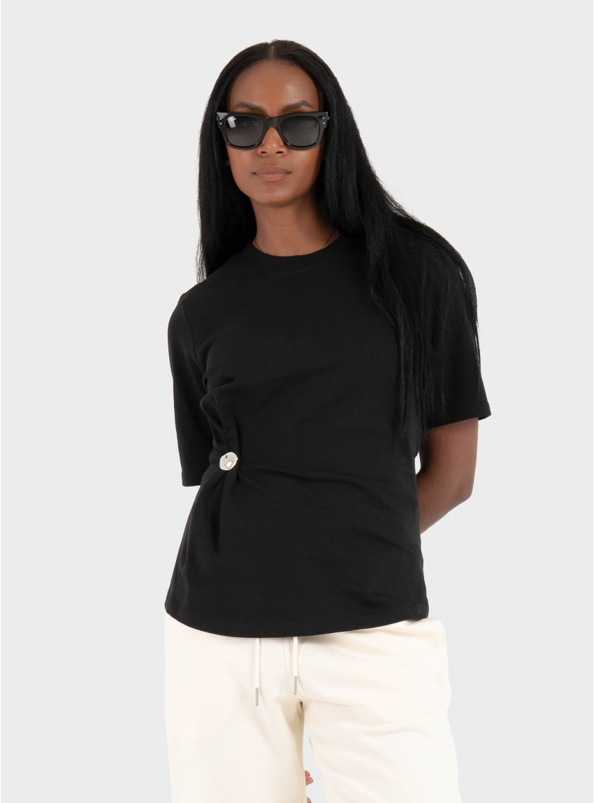 Only Marie 2/4 O-Neck Top - Black