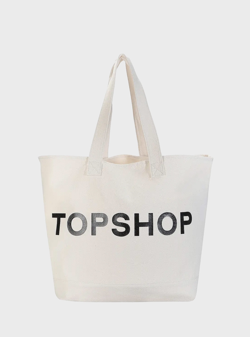 Topshop Tsivy Tote Bag - White