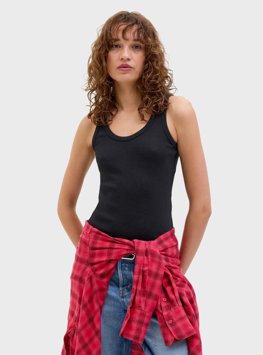 JJXX Frida U-Neck Top - Black