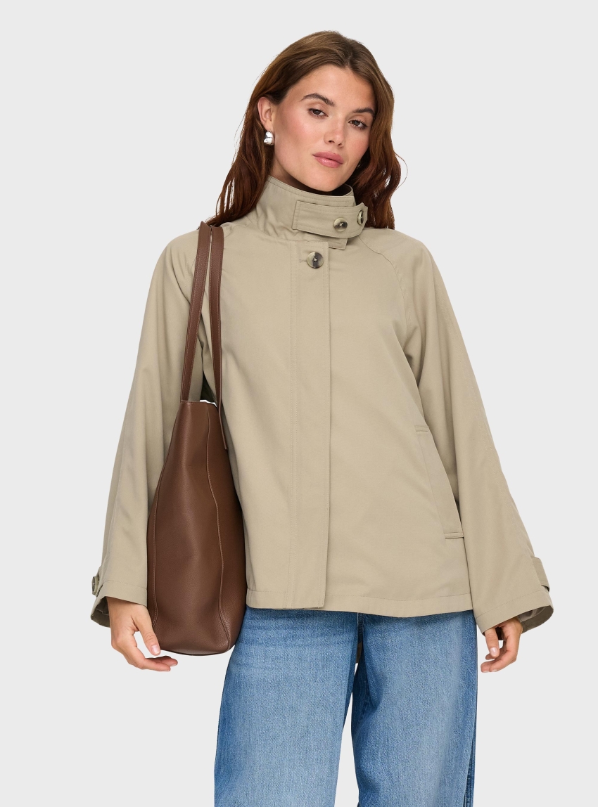 Only Nana Life Cape Jacket - Ecru