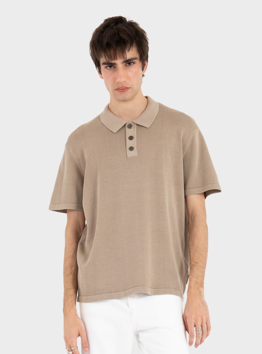 Jack & Jones Dover Knit Polο - Light Beige
