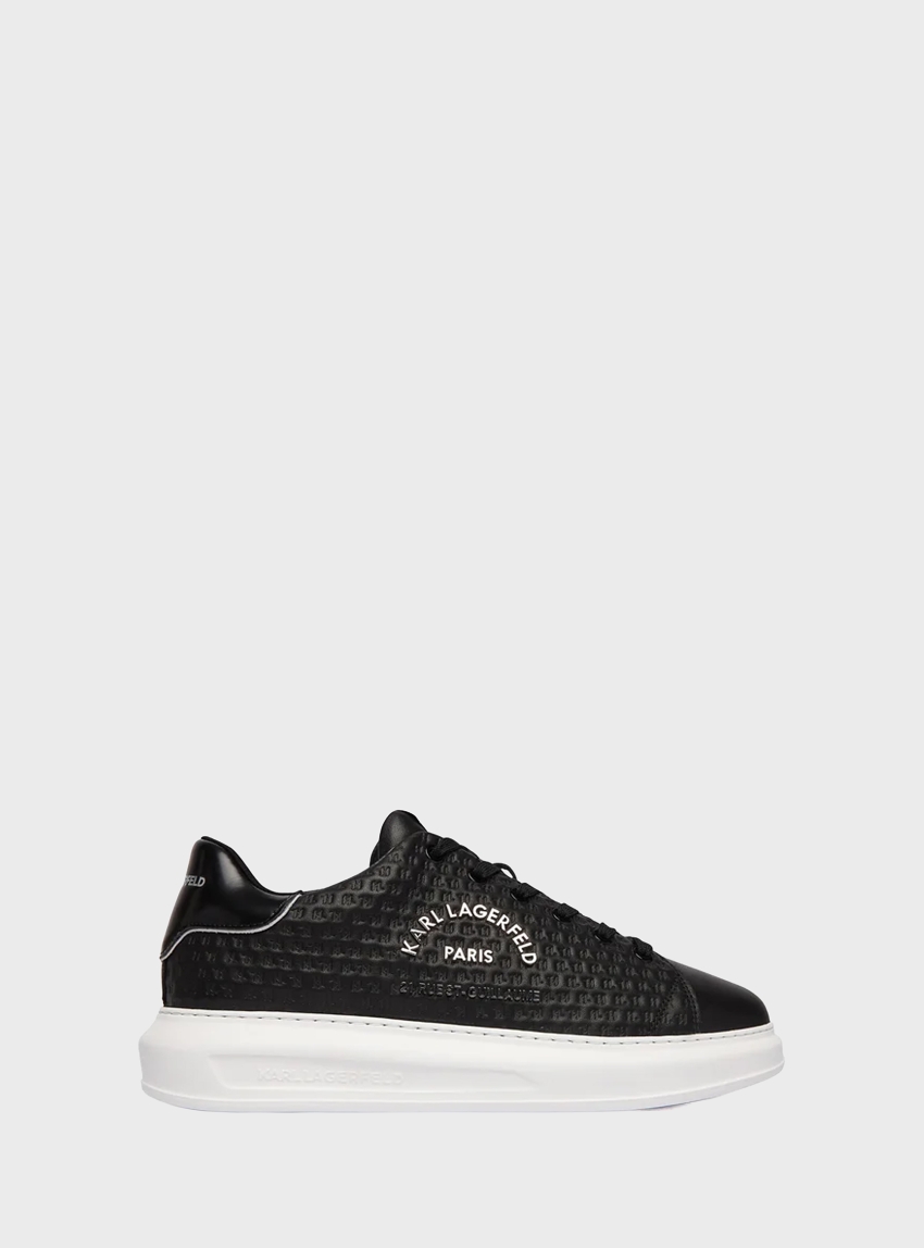 Karl Lagerfeld Kapri Kl Microgram Lo Sneakers - Black