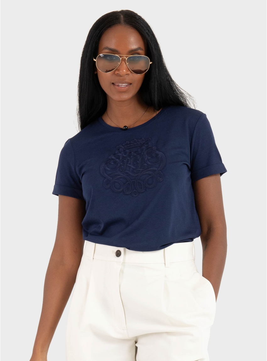 LAUREN Ralph Lauren Hailly Micro Modal T-Shirt - Navy