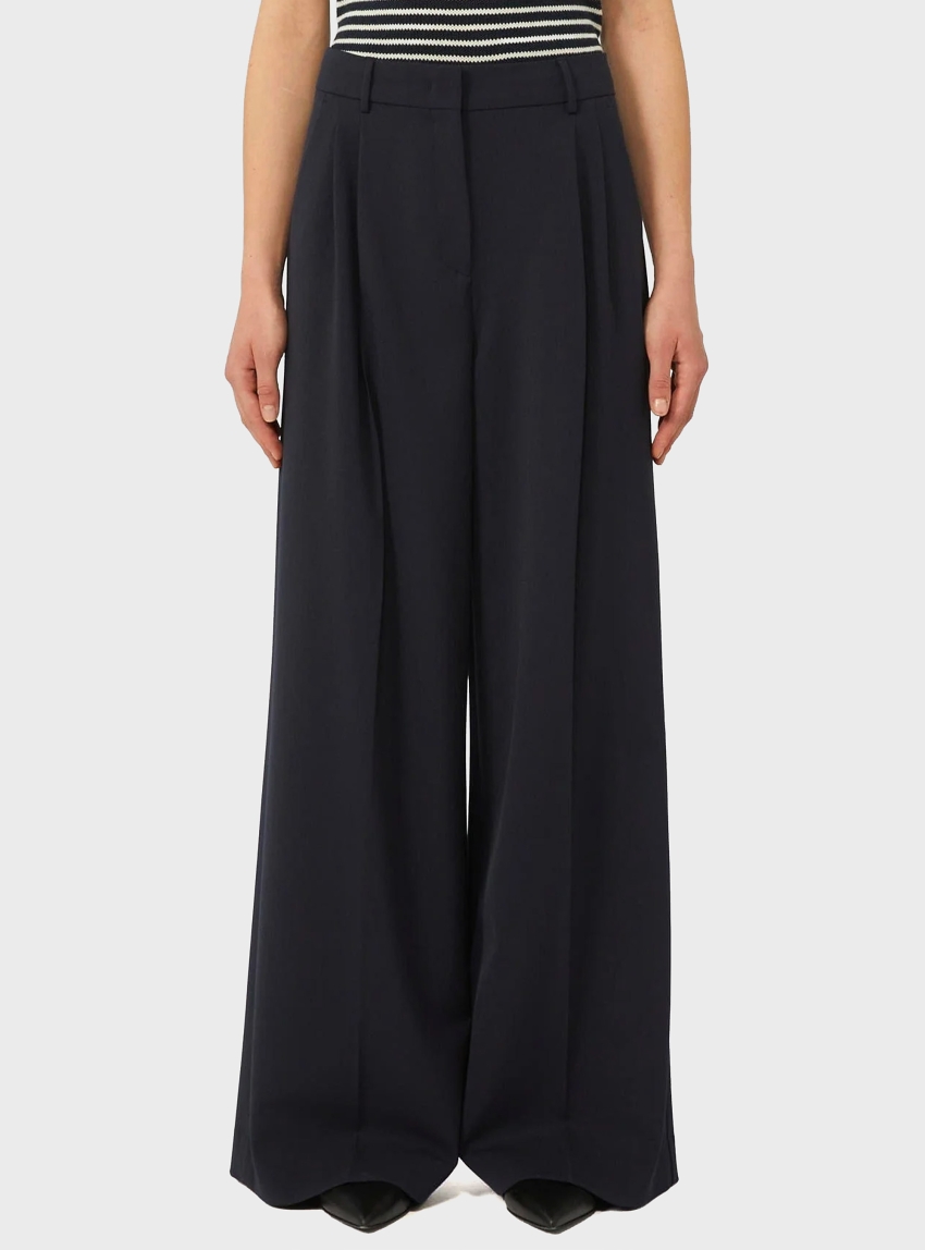 Weekend Max Mara Wool-blend trousers DASTA - Dark Blue