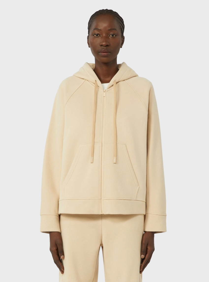 Weekend Max Mara Cotton zip-up sweatshirt - Sand