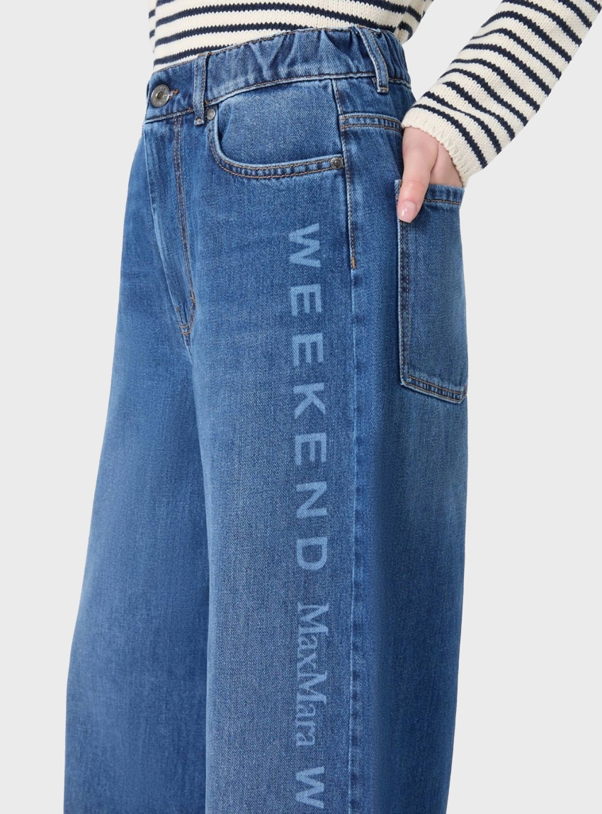 Weekend Max Mara Authentic cotton denim jeans VORTICE - Medium Aged Denim