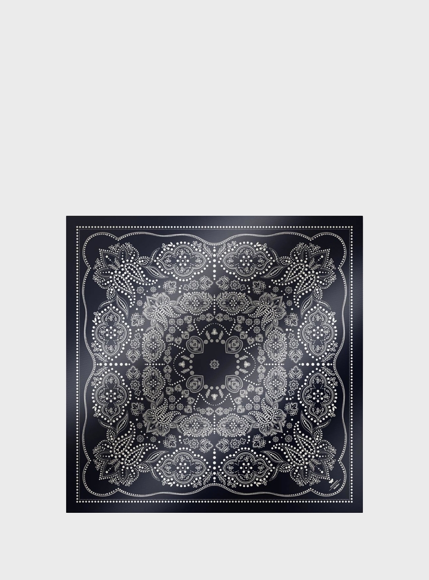 Weekend Max Mara Printed silk square foulard Onesto - Dark Blue