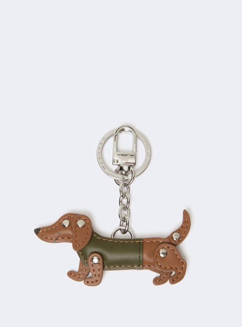 Weekend Max Mara Leather keyring - Brown