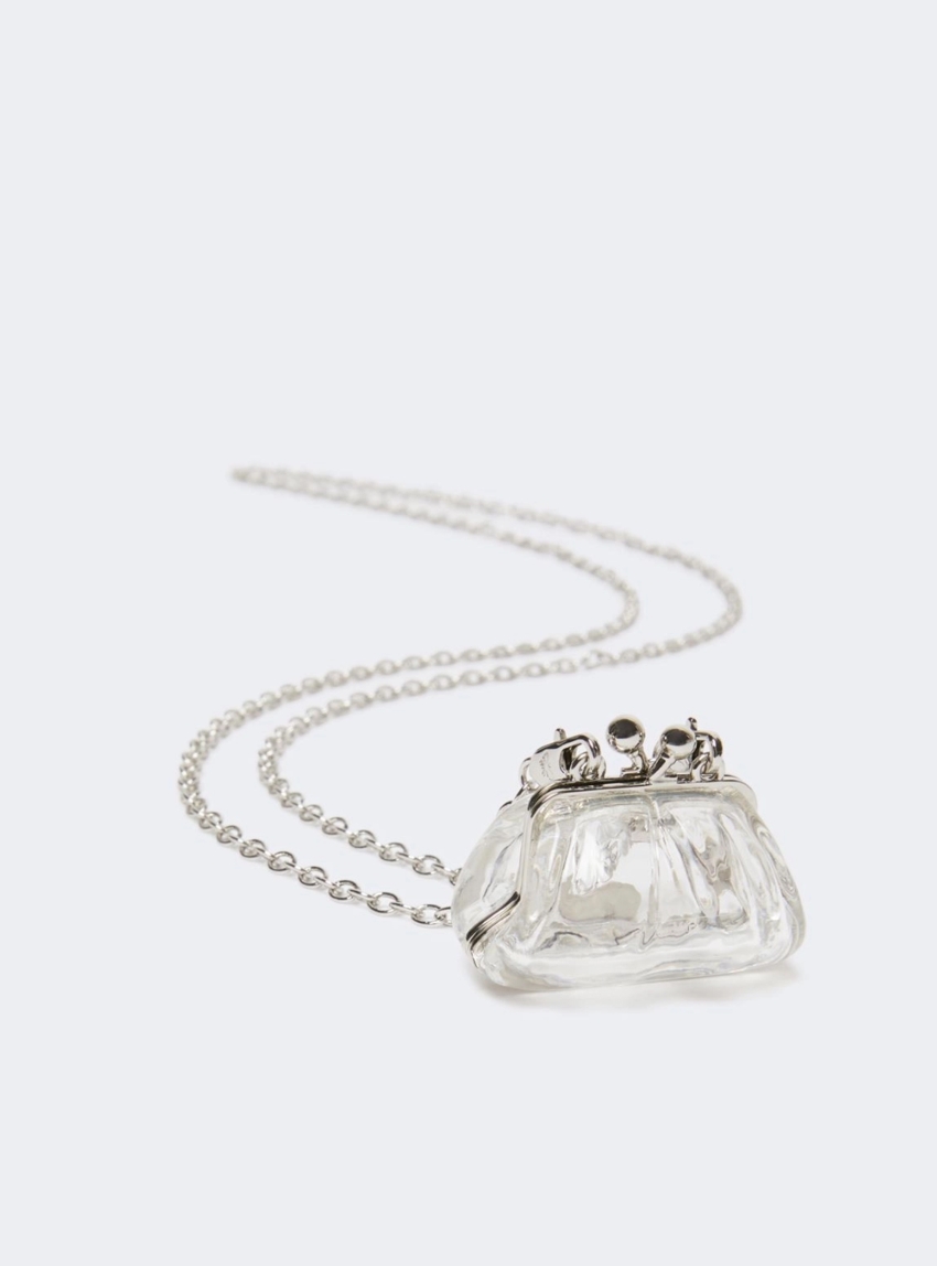 Weekend Max Mara Pasticcino Bag-pendant necklace - Transparent