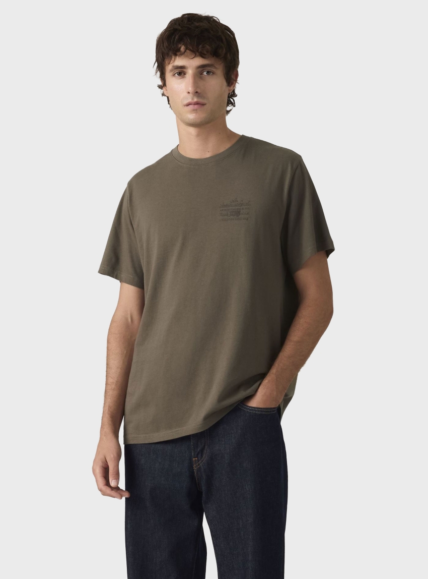 Levi's Relaxed Fit Graphic Tee - Dark Olive Green