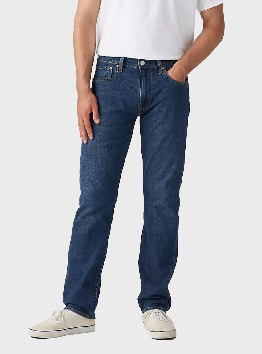 Levi's 502™ Taper Lightweight Linen Denim Jeans - Dark Aged Denim
