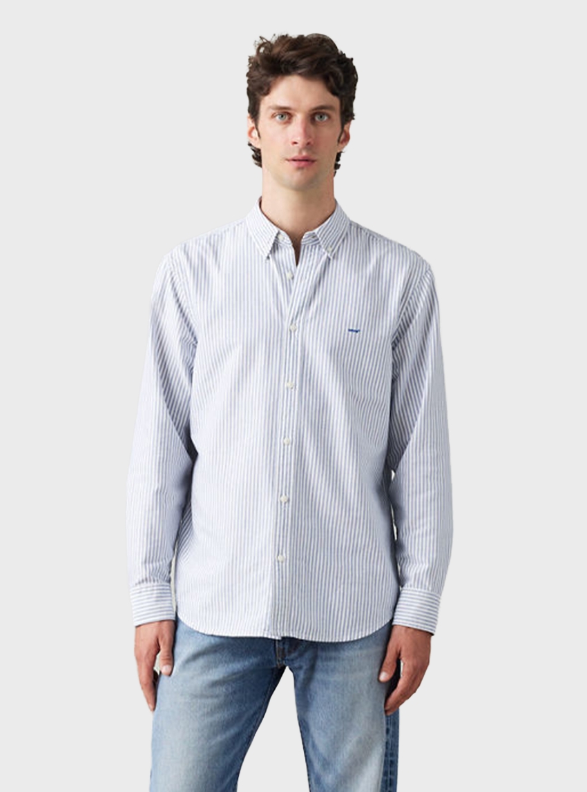 Levi's Authentic Button Down Shirt - Striped Light Blue