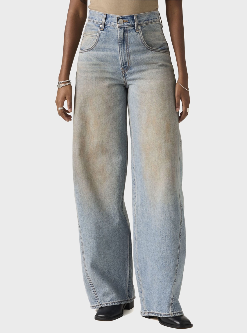 Levi's Super Baggy Barrel Jeans - Light Aged Denim