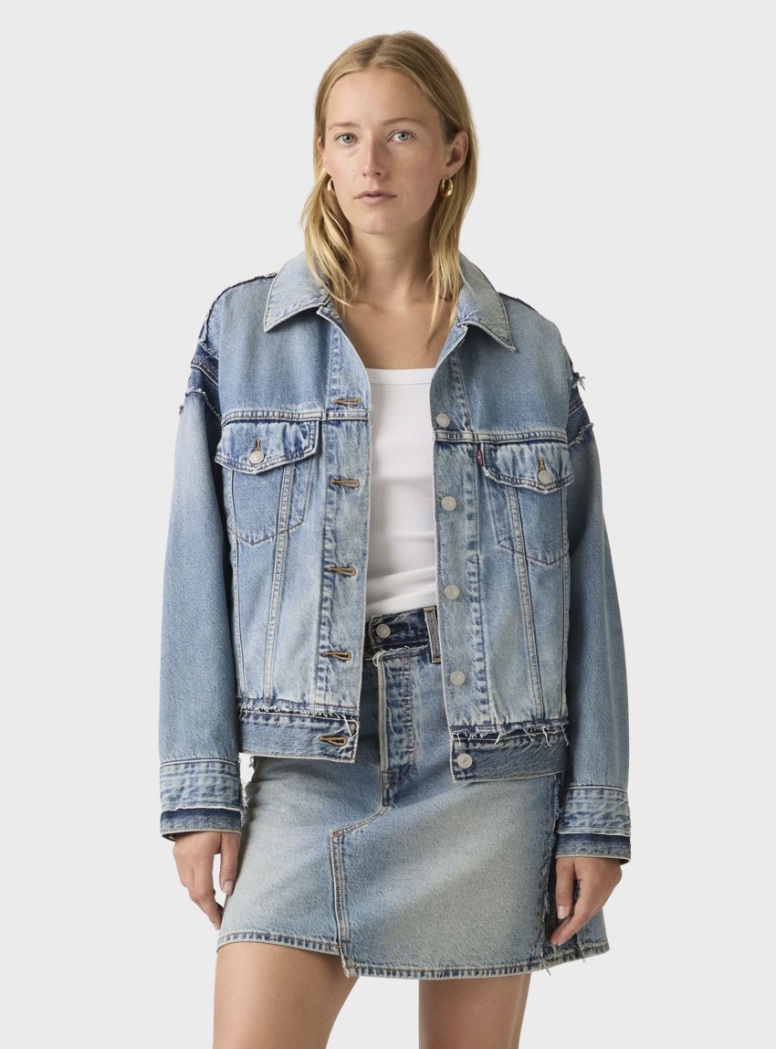 Levi's Deconstructed '90s Trucker Jacket - Light Aged Denim