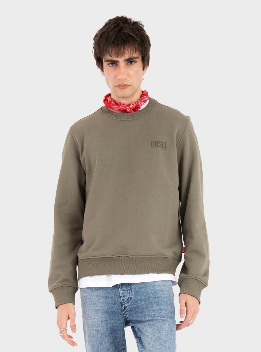 Diesel S-GINN-V1 SWEAT-SHIRT - Olive 