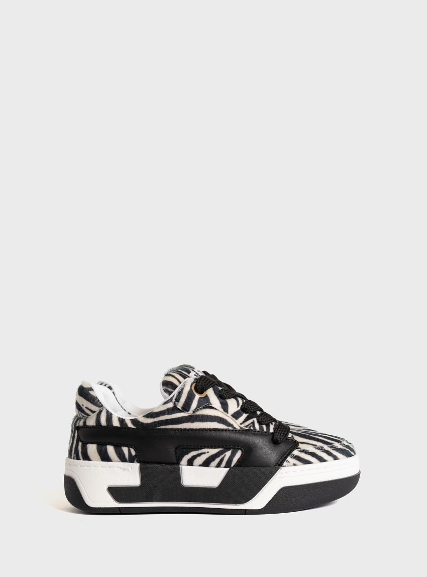 Diesel D-OLLIE S-D-OLLIE LOW W SNEAKERS - Zebra Print