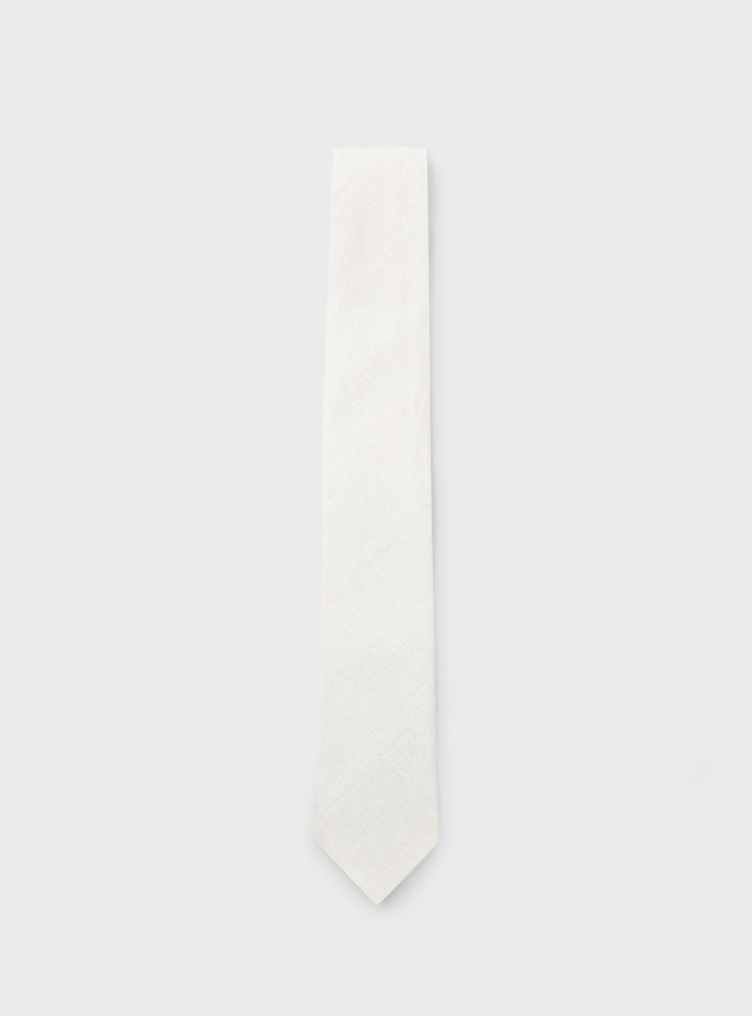 BOSS Silk-Linen Tie H-TIE CM 7.5 ONE - Natural