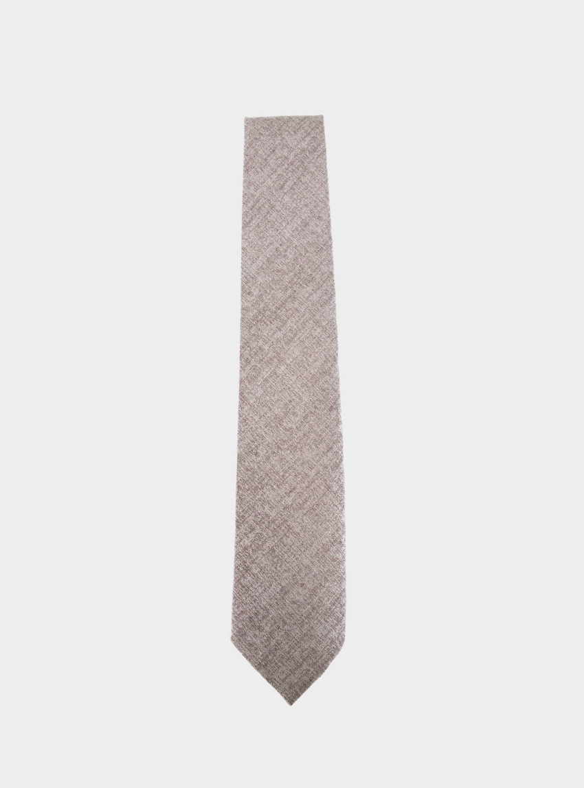 BOSS Silk-Linen Tie H-TIE CM 7.5 ONE - Dark Brown