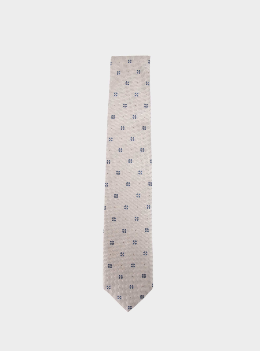 BOSS Silk Tie With Jacquard-Woven Pattern H-TIE CM 7.5 ONE - Beige