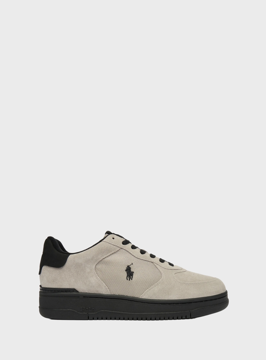Polo Ralph Lauren Masters Court Suede Trainers - Grey