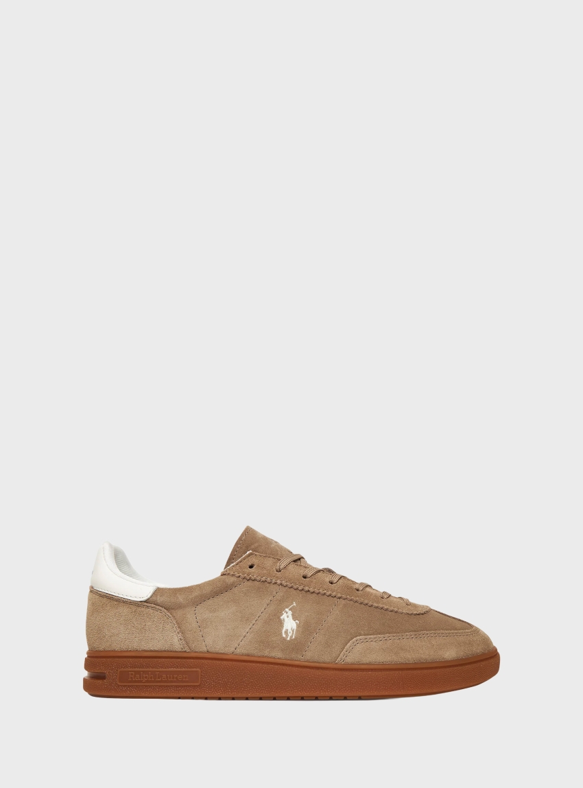 Polo Ralph Lauren Bedford Suede Trainers - Beige