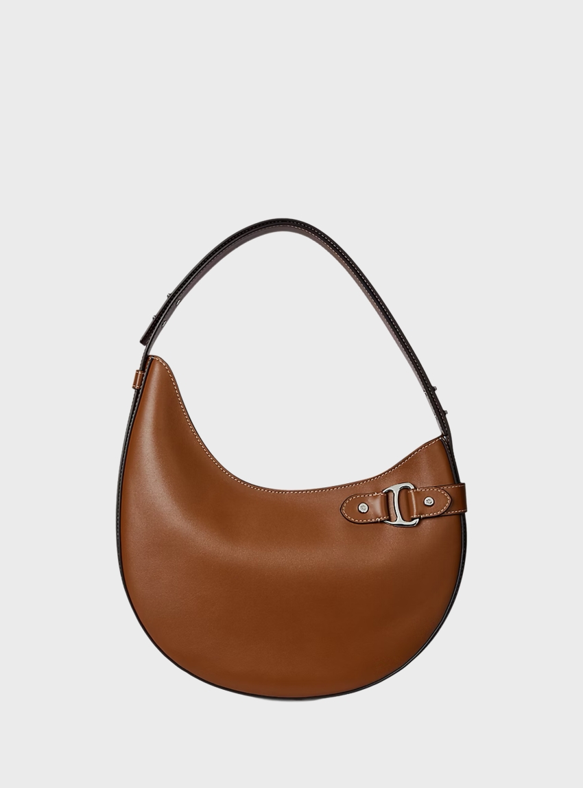 LAUREN Ralph Lauren Leather Large Tasha Shoulder Bag - Tan