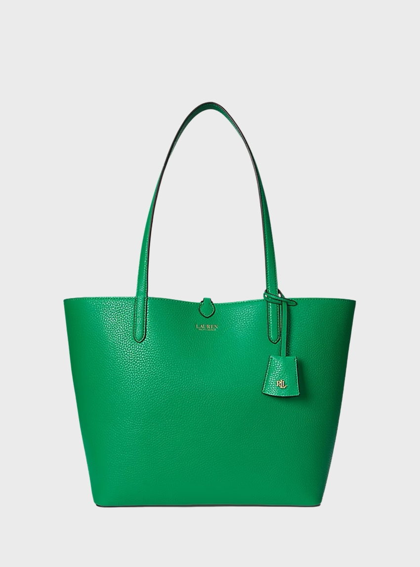 LAUREN Ralph Lauren Faux-Leather Large Reversible Tote Bag - Green