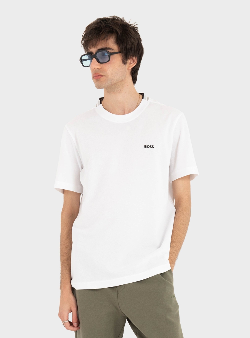 BOSS Cotton T-Shirt TS_Pique - White
