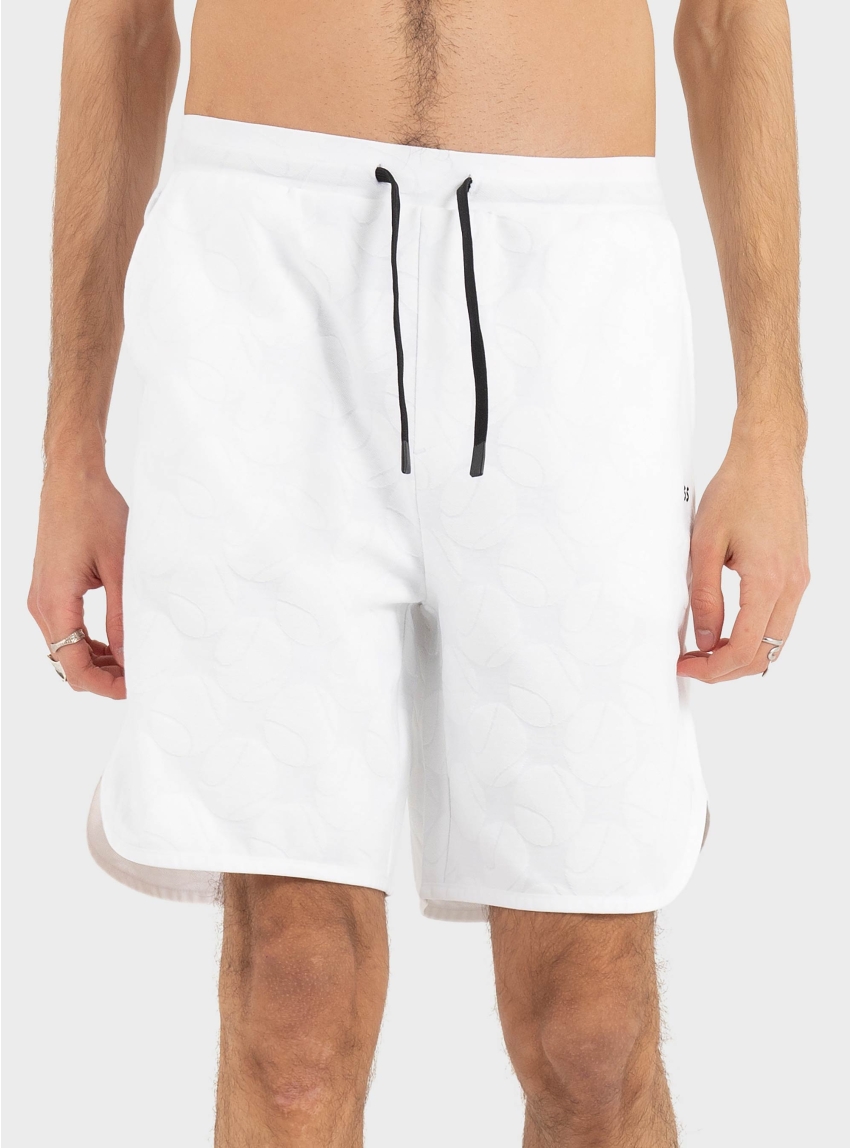 BOSS Relaxed-Fit Shorts With Water-Repellent Finish  JT_Member Short - White