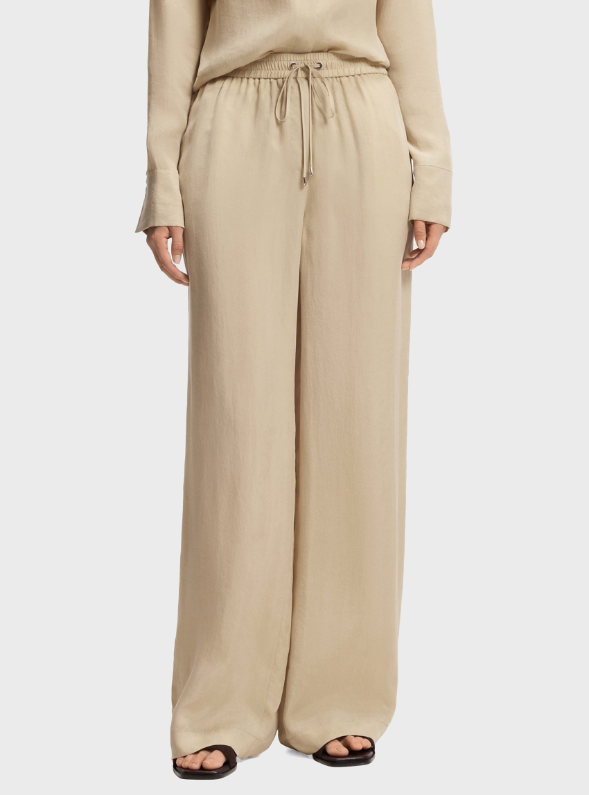 BOSS Relaxed-Fit Trousers With Drawcord Waist Tavati2 - Beige