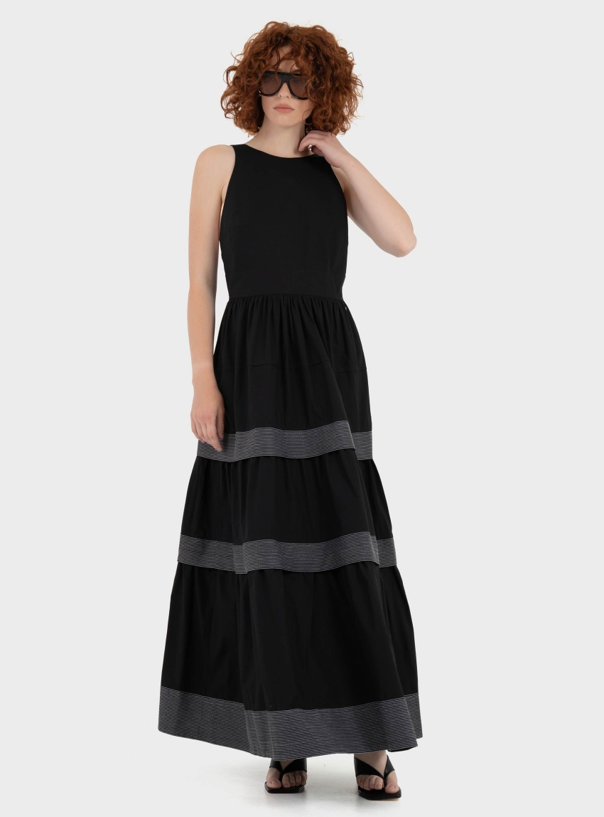 BOSS Cotton Poplin Dress C_Dedil - Black