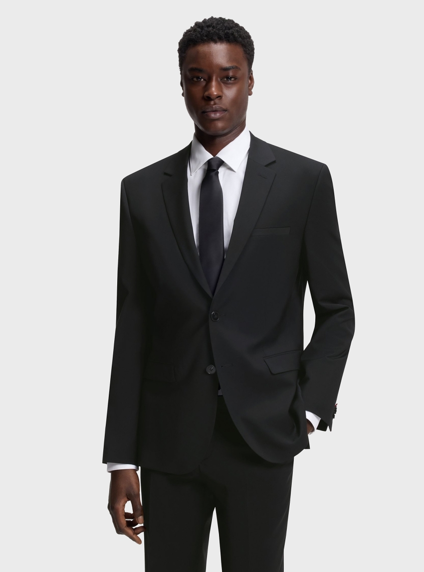 HUGO Extra-Slim-Fit Blazer In A Wool Blend  Arti253X-MH - Black