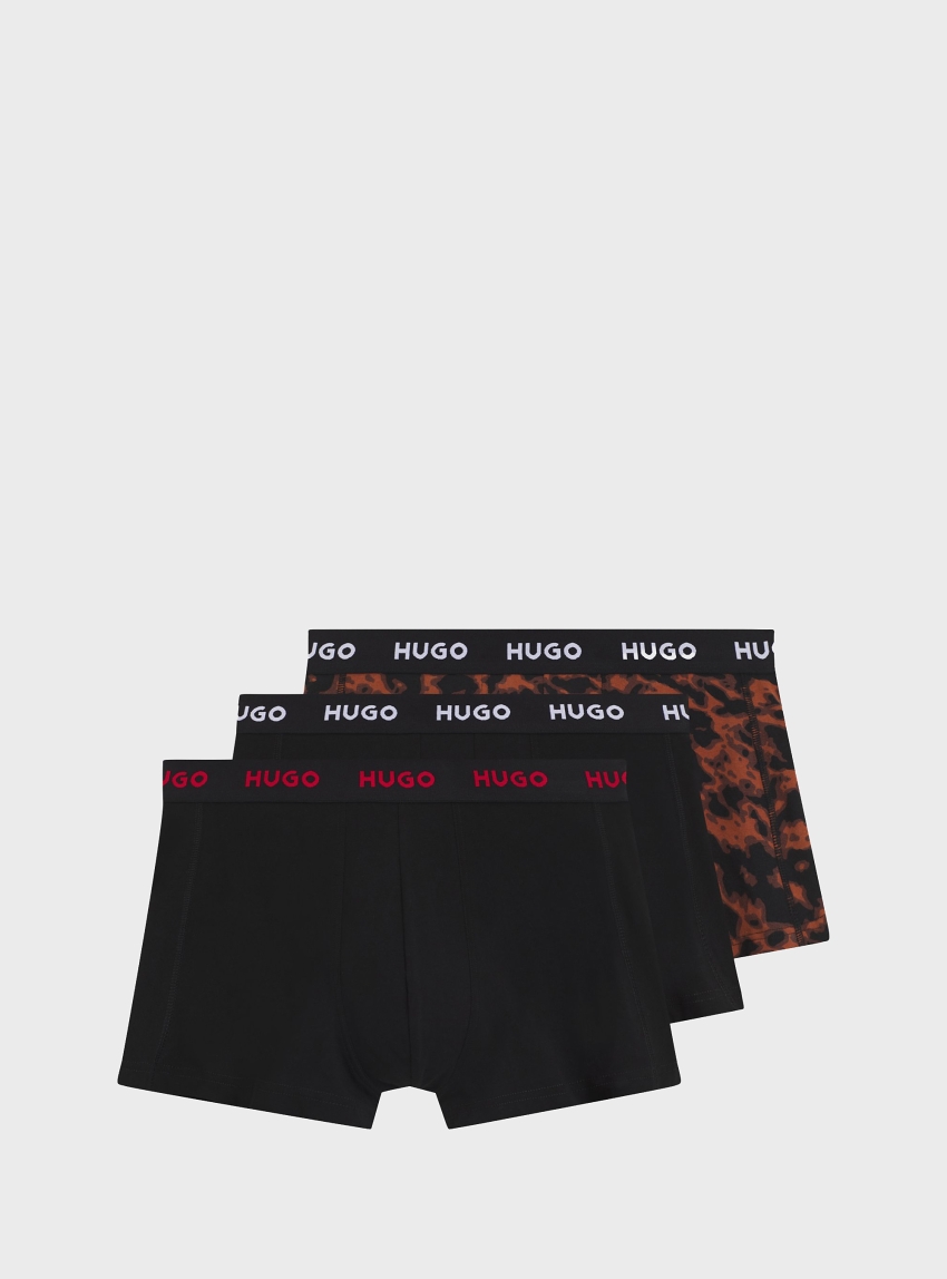 HUGO Three-Pack Of Trunks In Stretch Cotton  TRUNK TRIPLET DESIGN - Multi Colors