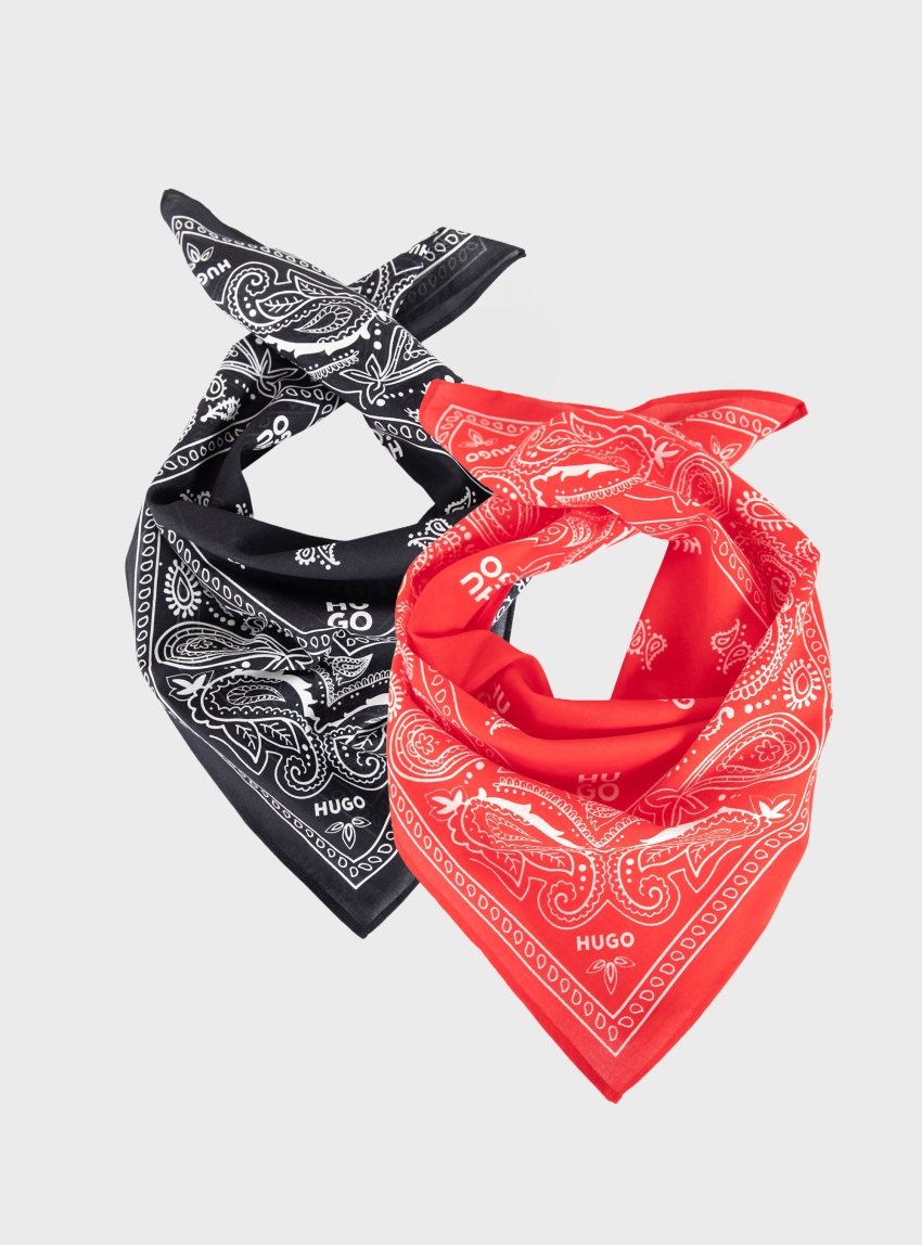 HUGO Two Pack Bandana 2Bandana_pack_M - Black