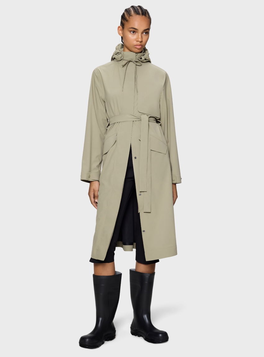 Rains Suva Hardshell W Coat - Beige