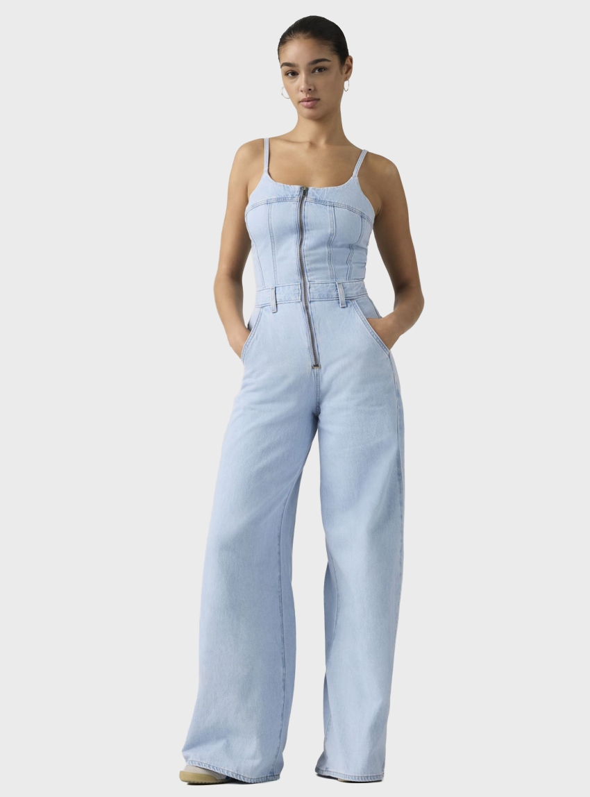 Levi's Bustier Jumpsuit - Light Aged Denim
