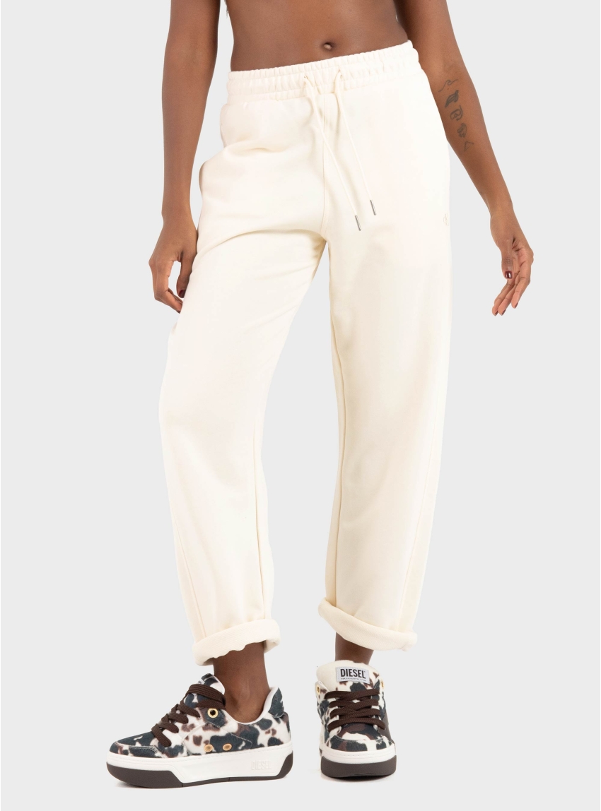 Calvin Klein Cotton Terry Barrel Joggers - Off White