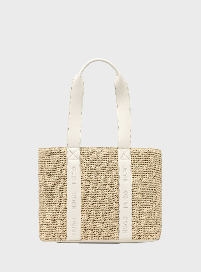 HUGO Small Tote Bag Becky ST - Ecru