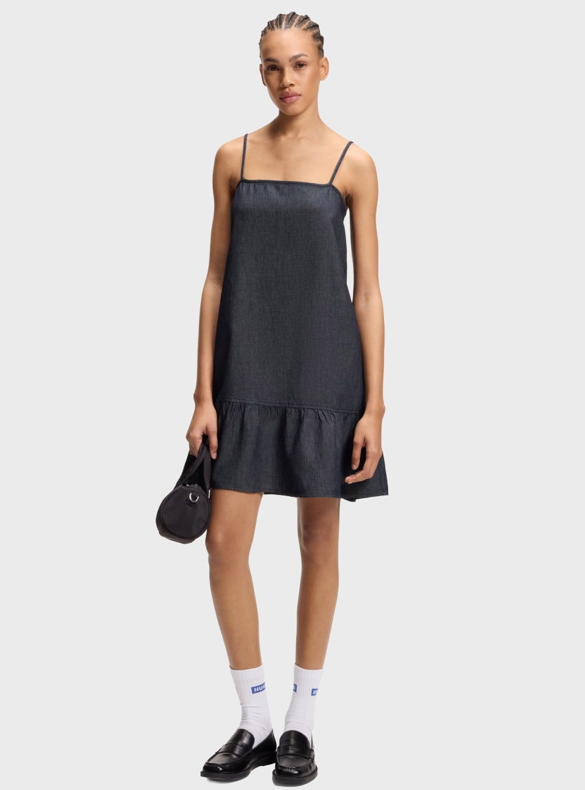 HUGO Regular-Fit Dress In Lightweight Denim  Kabati-1_B - Blue