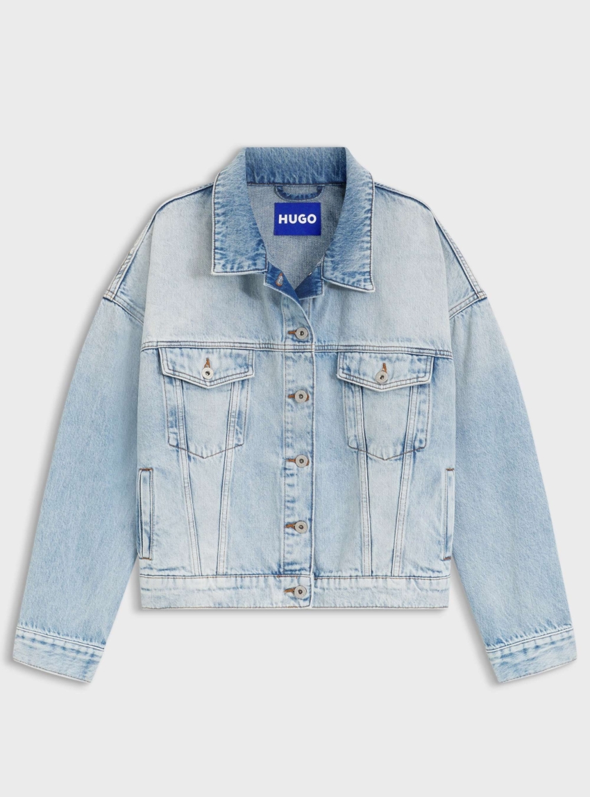 HUGO Denim Jacket Lou_B - Medium Aged Denim
