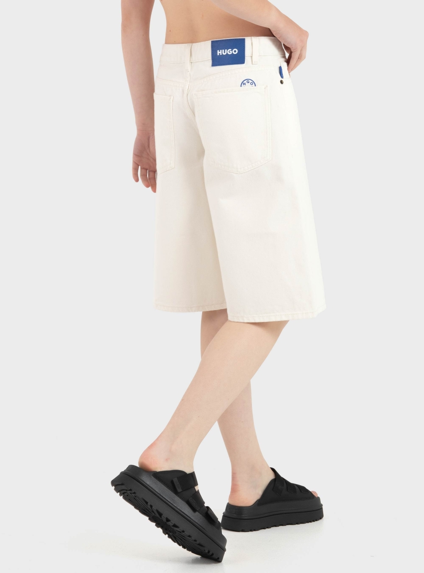 HUGO Loose-Fit Shorts Galola_B - Natural