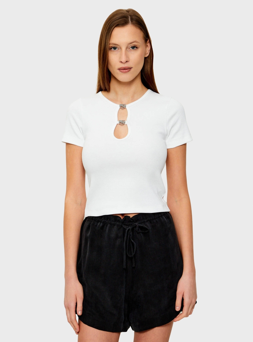 HUGO Slim-Fit T-Shirt Diheart_B - White