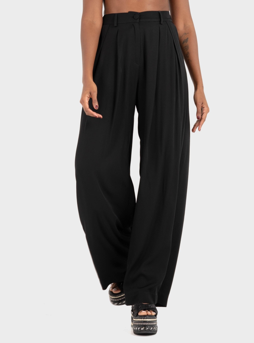 Ioanna Kourbela "Secret Pleats" Trousers - Black
