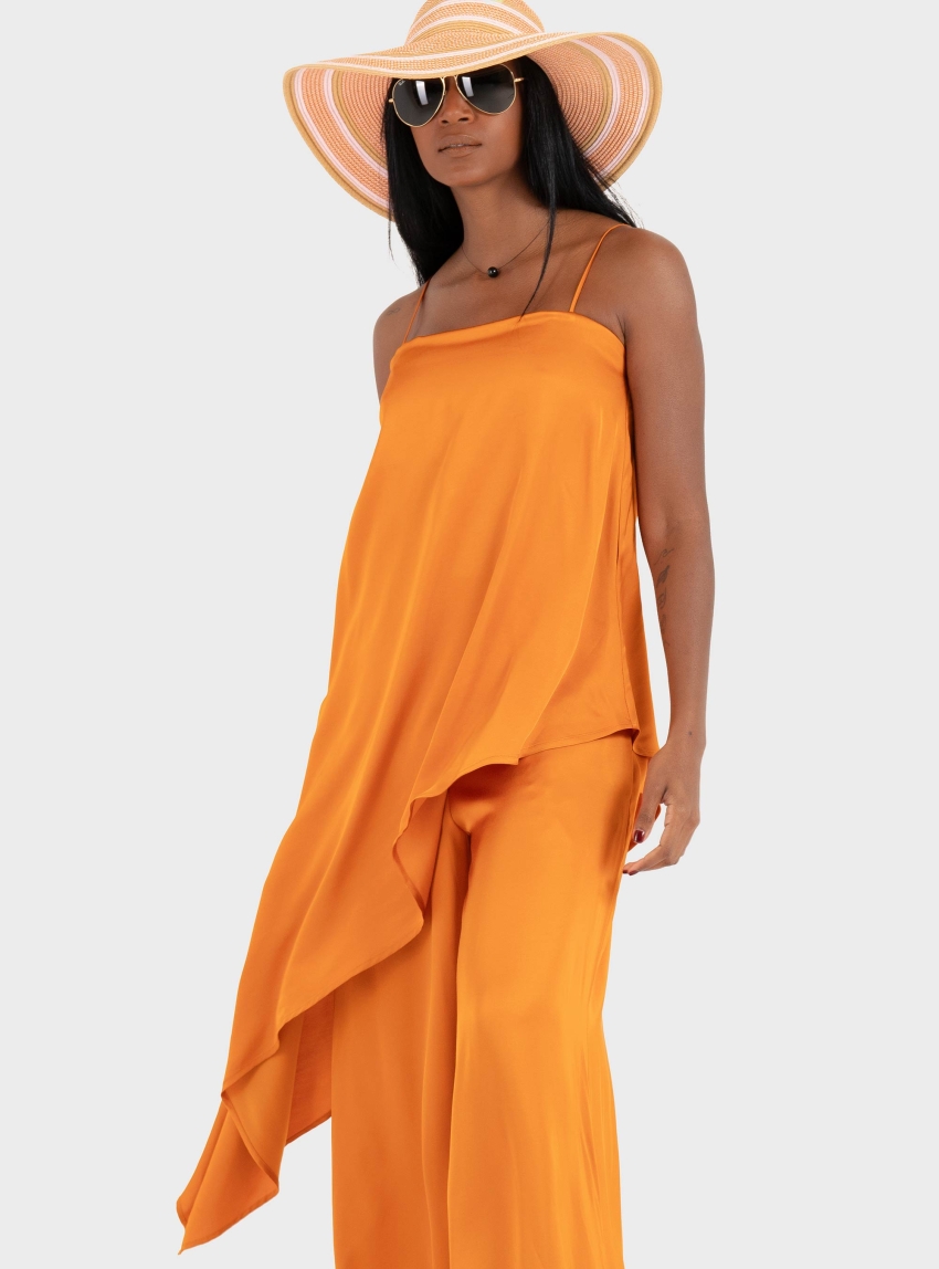 Ioanna Kourbela '"Magicality" Asymmetrical Top - Orange