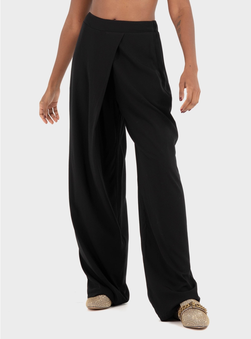 Ioanna Kourbela ''Dimensional Play'' Trousers With Elastic Waist - Black