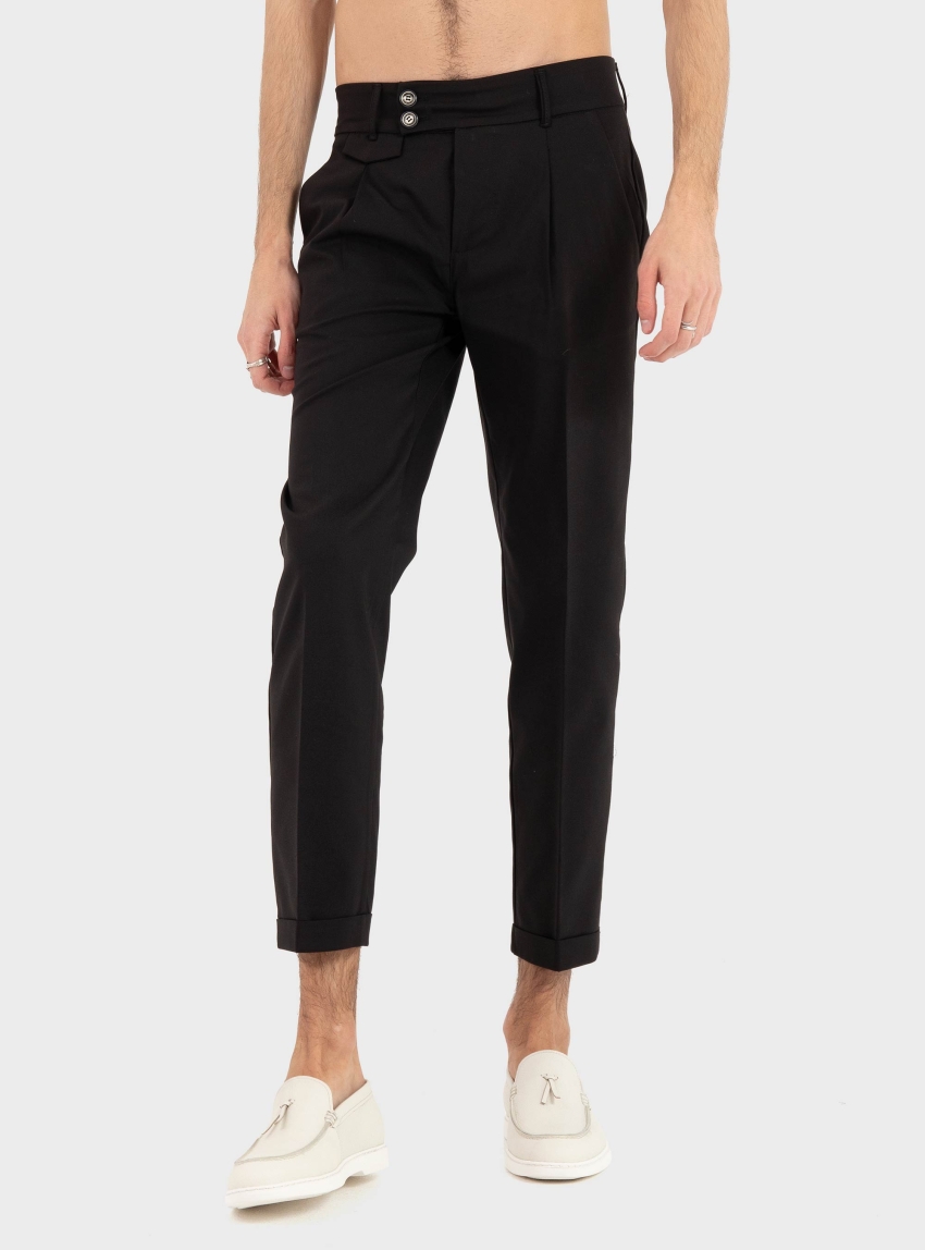 Gianni Lupo Tapered Pants - Black