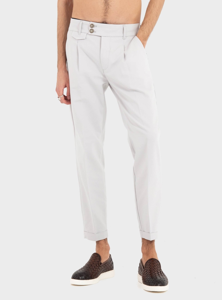 Gianni Lupo Tapered Pants - Off White